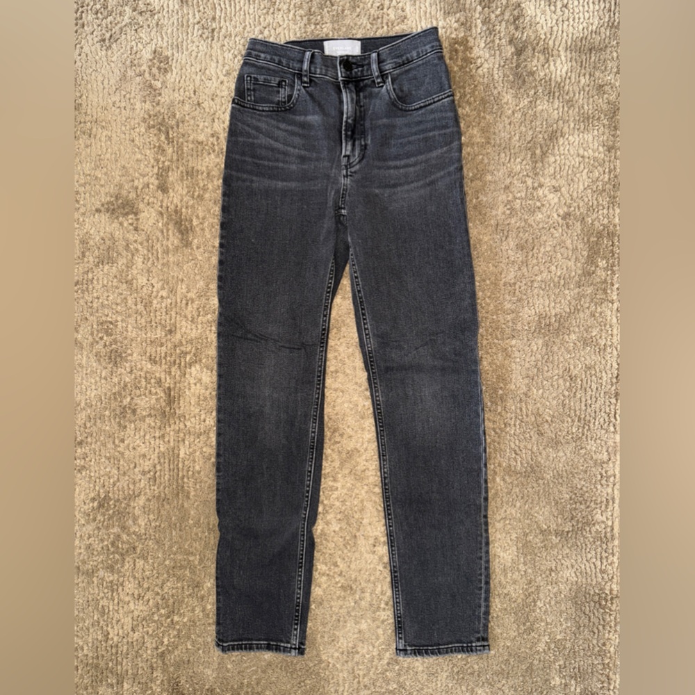 Black straight jeans